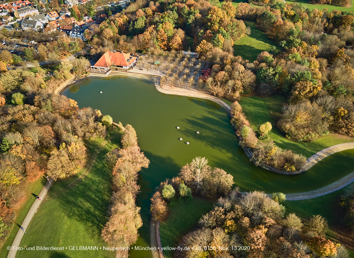 13.11.2020 - der Ostpark mit See und Biergarten in Neuperlach